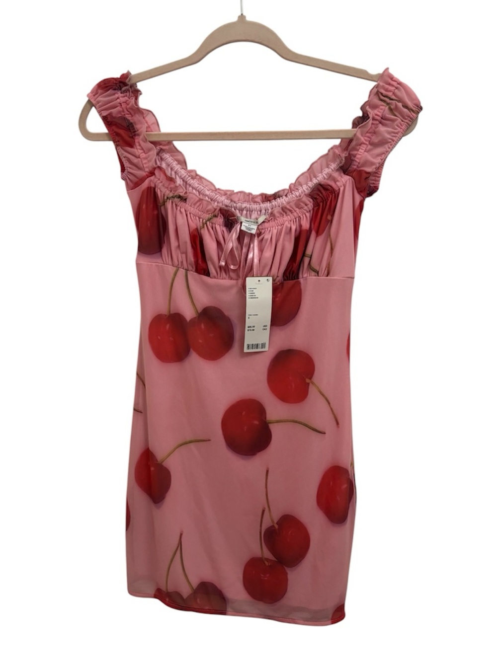 Kimchi Blue Cherry Print Mini Dress - Picture 5 of 16